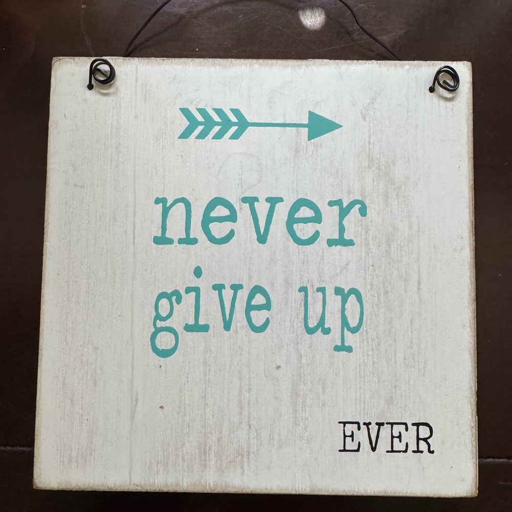 Inspirational Wall Decor Sign - White and Black